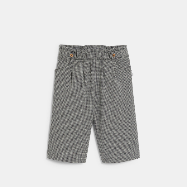 بنطلون واسع دافئ أنيق رمادي للطفلة الرضيعة